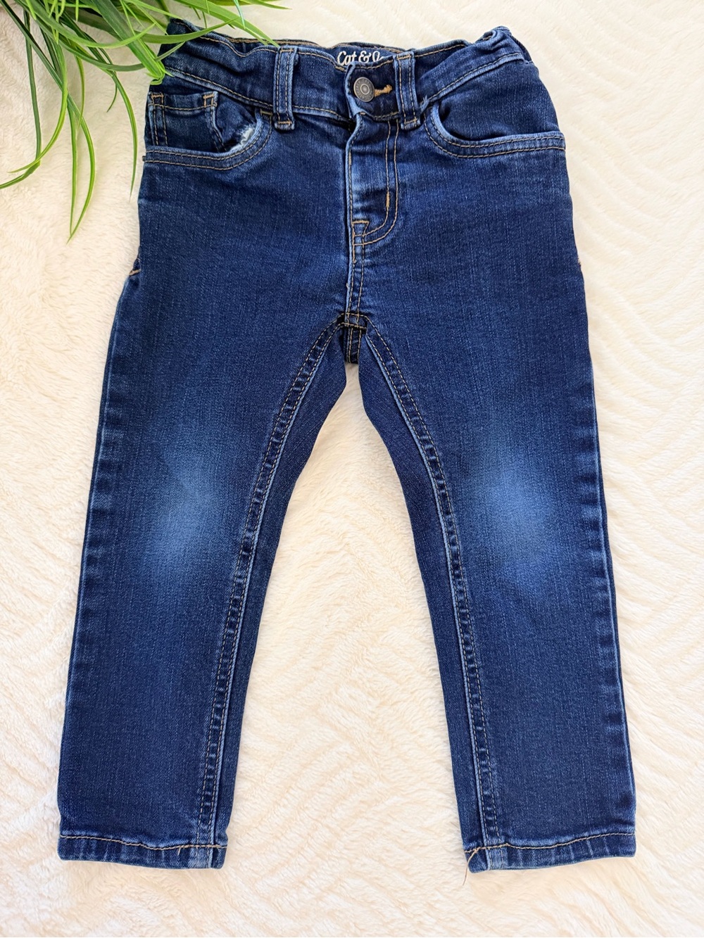 Cat & Jack Slim Fit Dark Blue Jeans